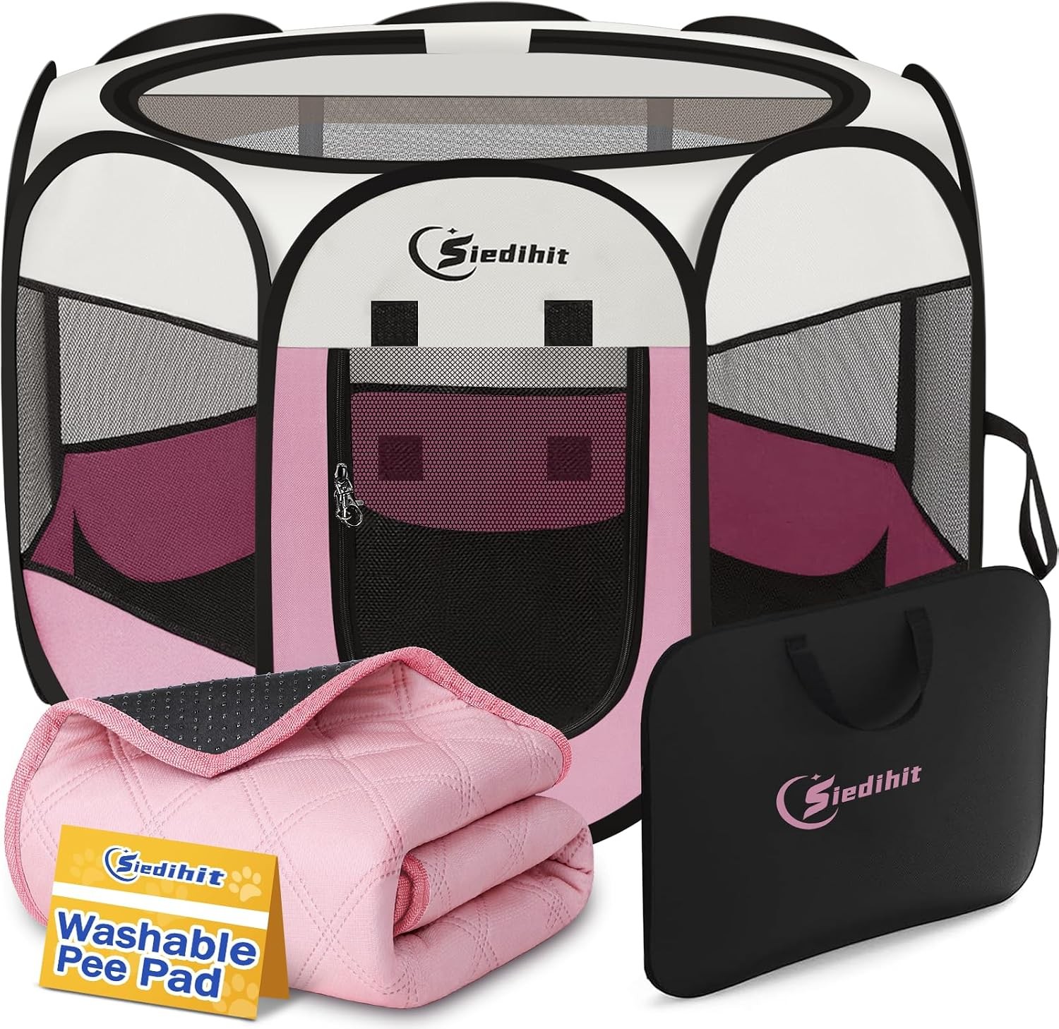 Pink Playpen Tent for Small Dogs & Cats