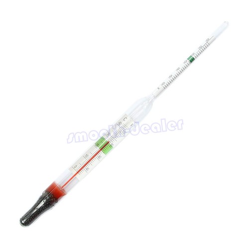 Glass Hydrometer Aquarium With Thermometer Salt Marine Salin...