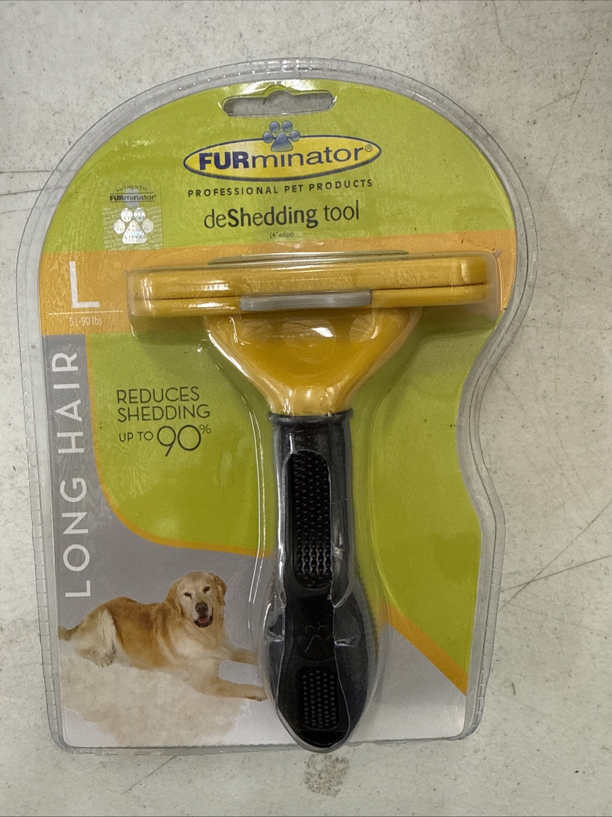 Furminator DeShedding Tool for Large Dogs (51-90 lbs)