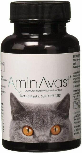 AminAvast Kidney Support for Cats - 60 Capsules