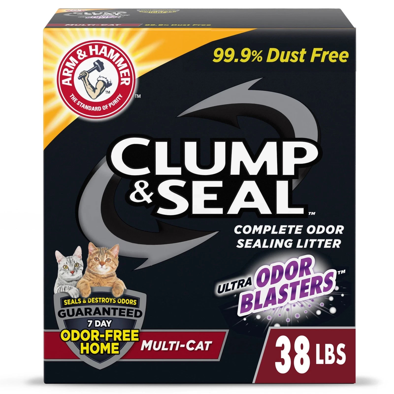 ARM & HAMMER Multi-Cat Clump Litter, 38 lbs