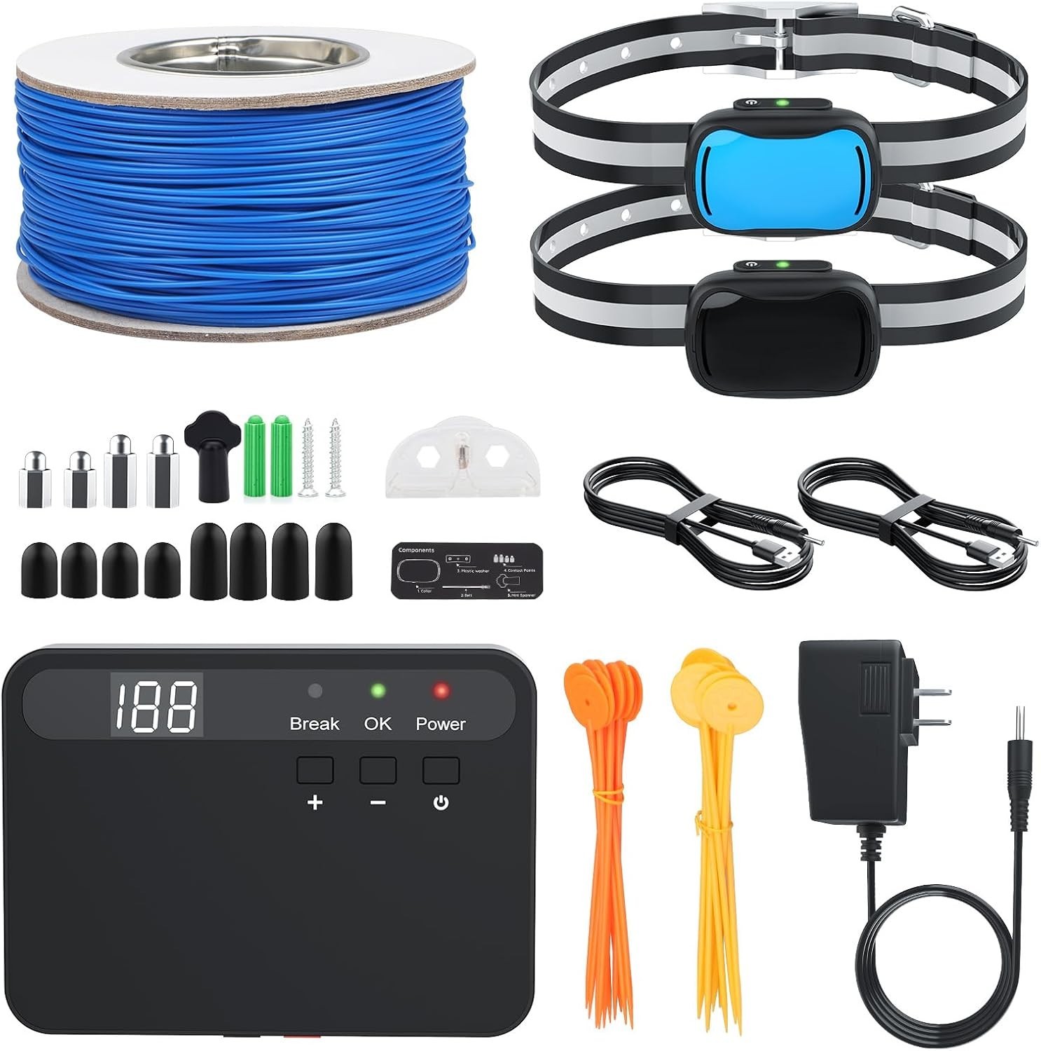 Underground Electric Dog Fence with Rechargeable Waterproof...