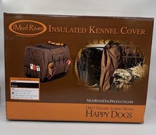 Mud River Dixie Insulated Dog Kennel Cover Large 36x26x26 Br...