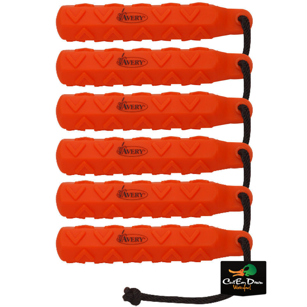 Avery Greenhead Orange Hexa Bumper Dog Training Dummy 6 Pack