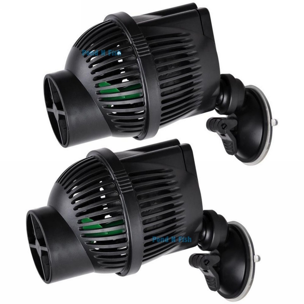 2 Pcs 1300 Gph Aquarium Circulation Pump Wave Maker Powerhea...