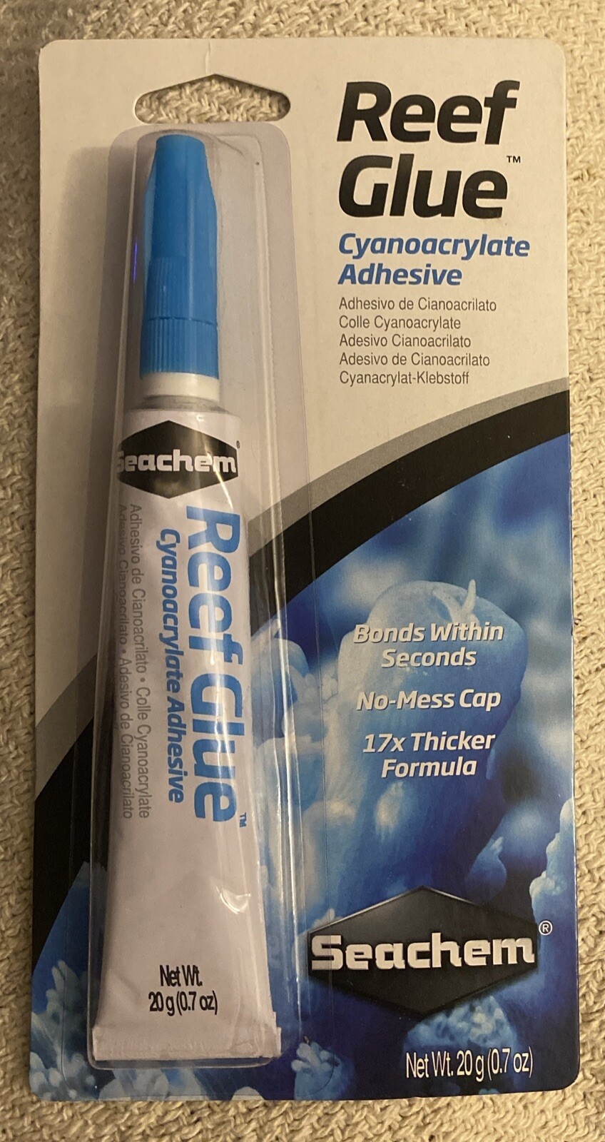 Seachem Reef Glue Cyanoacrylate Gel for Coral Fragmentation