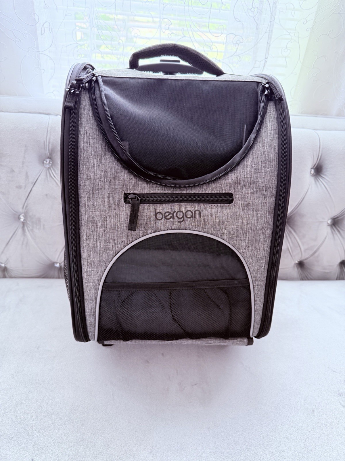 Bergan Pet Carrier Wheels - Dog & Cat Mesh Windows - Airline...