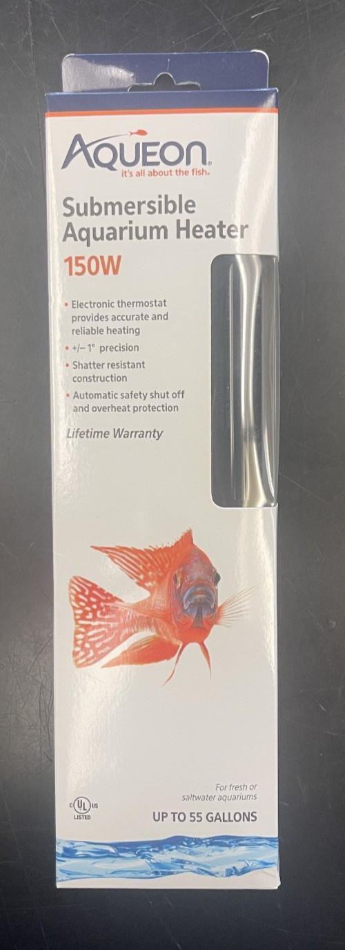 Aqueon Submersible Aquarium Heater | 150 Watts | Up to 55 Ga...