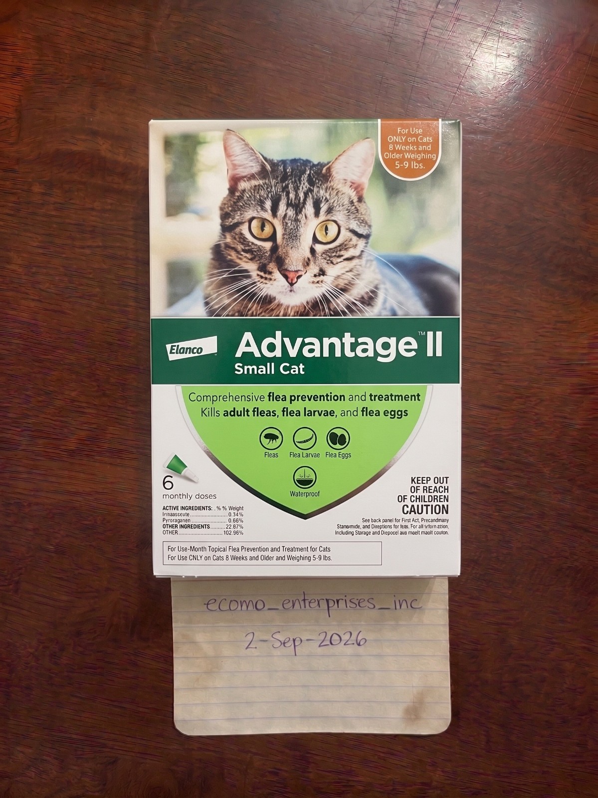 Advantage Flea Treatment for Small Cats (5-9 lbs) - 6 Doses
