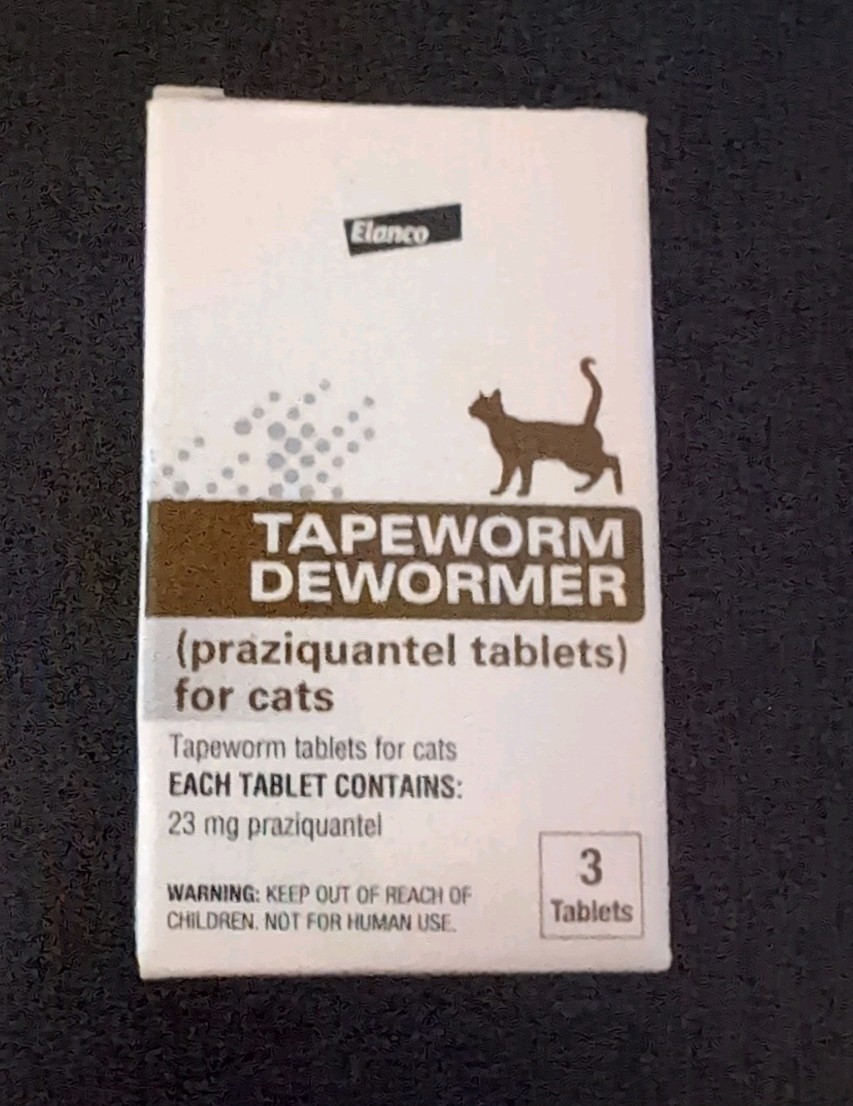 Tapeworm Dewormer Tablets for Cats & Kittens - 3 Count