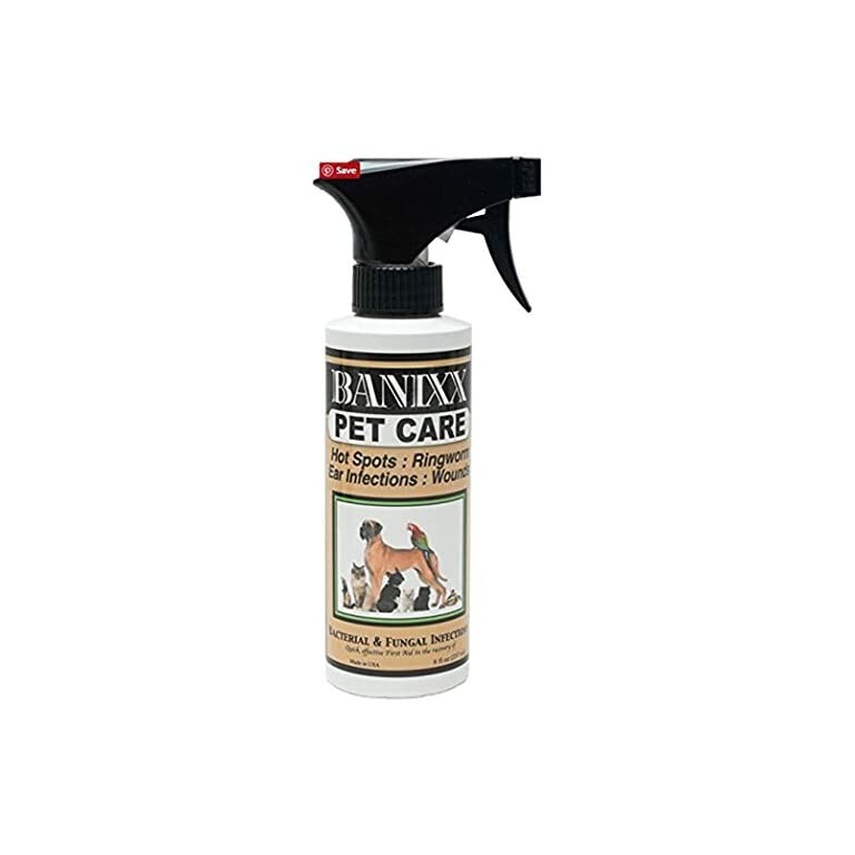 Banixx Pet Liquid Spray - Ear Infection Treatment Ringworm W...