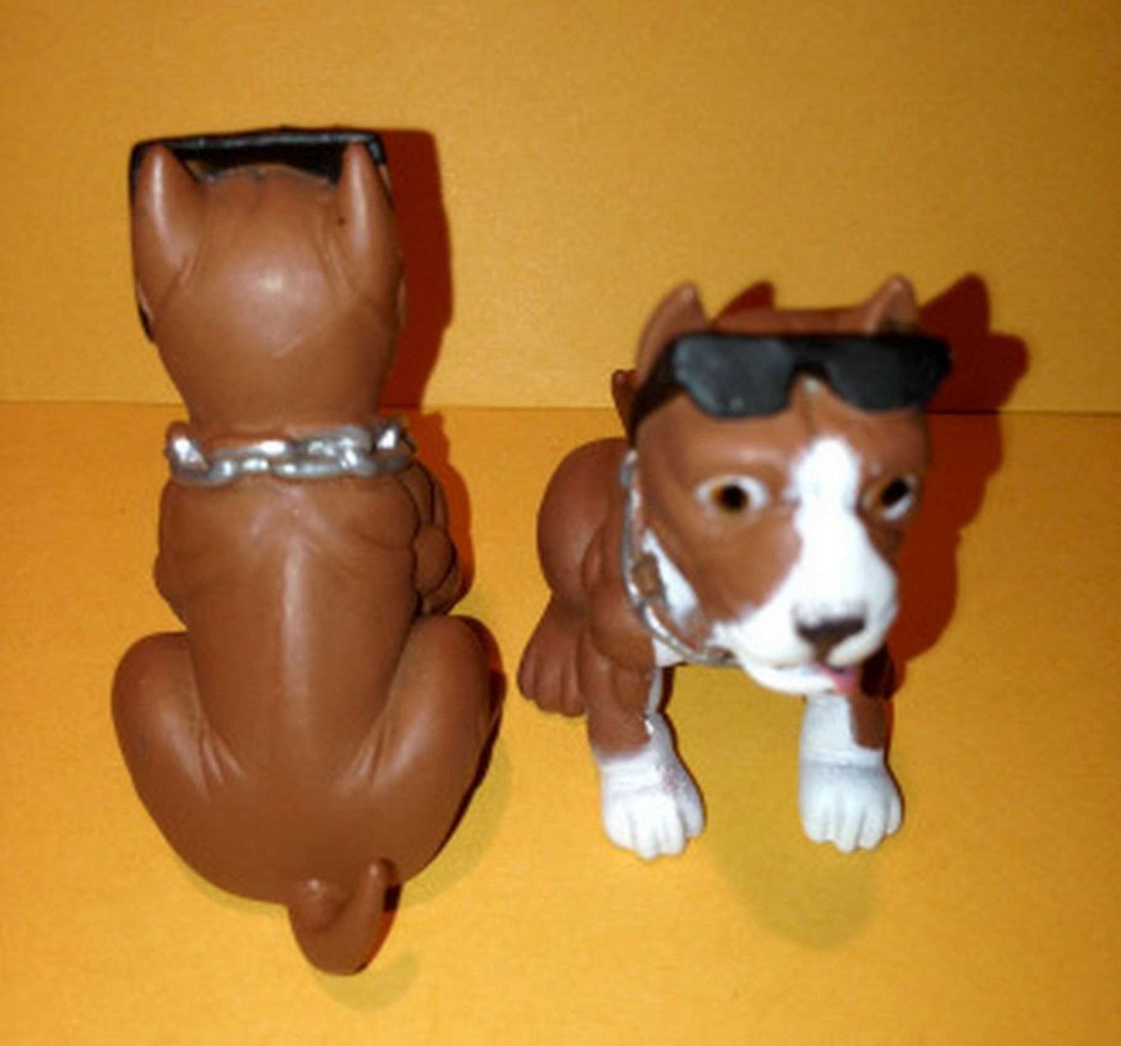 Brown Pit Bull Dog Figure