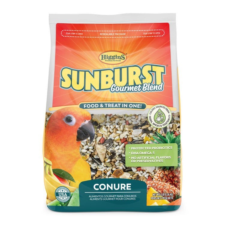Higgins Gourmet Blend Conure Food - 3 Pound Pack