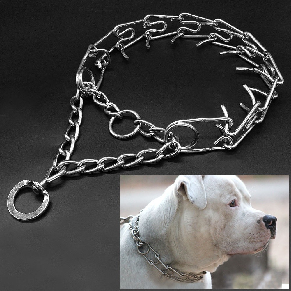 Adjustable Metal Prong Pinch Dog Training Collar, Size 16"-2...