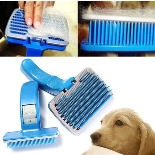 2 Type Pet Dog Cat Grooming Cleaning Slicker Brush Comb Shed...