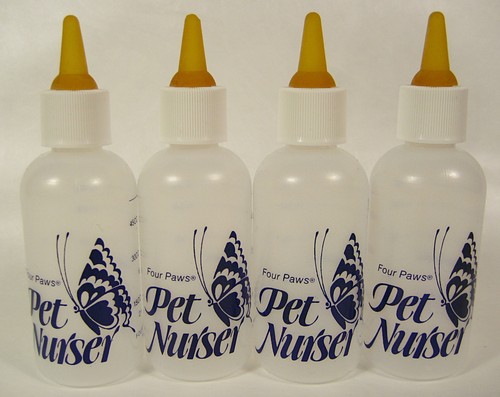 4 - 2Oz Four Paws Pet Poly Nurser Bottle Feeder For Baby New...