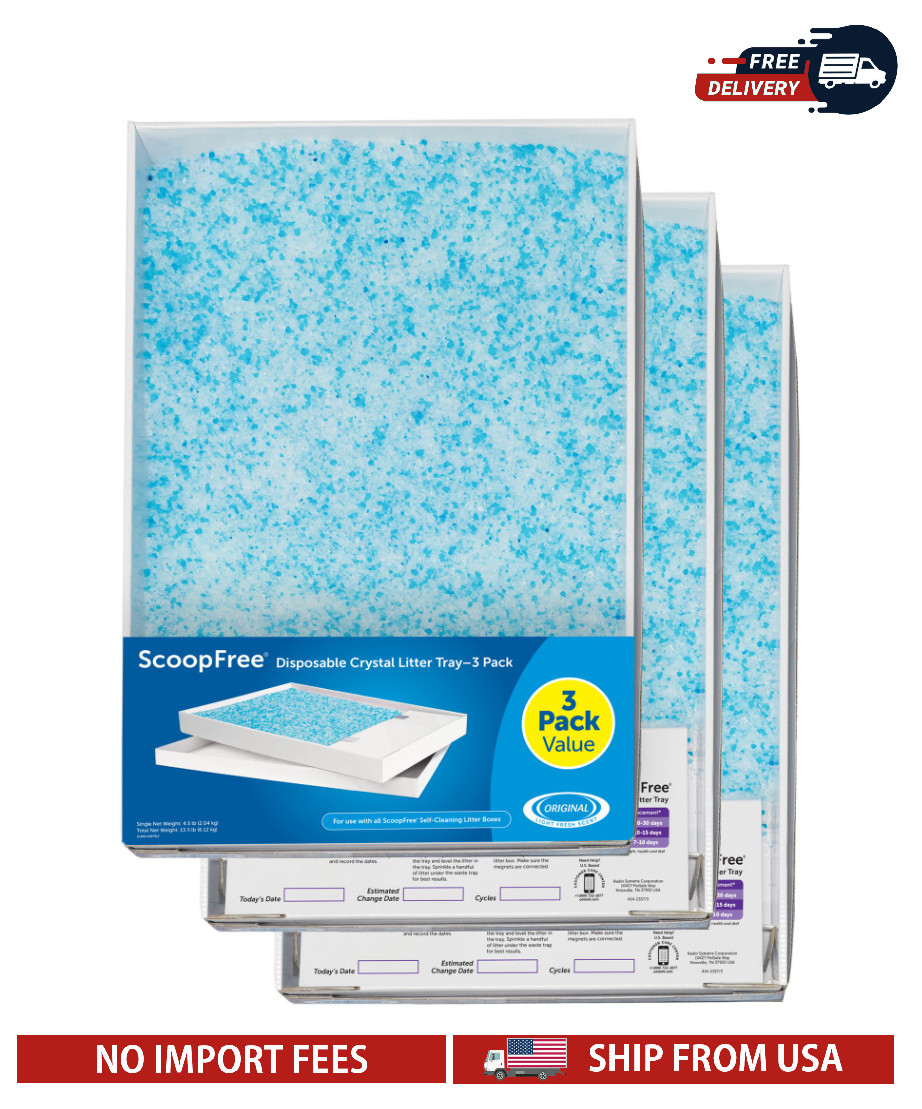 PetSafe ScoopFree Crystal Cat Litter Tray Refills - Self-Cle...