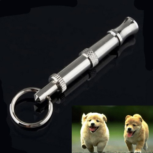 Pet Dog Training Adjustable Ultrasonic Sound Metal Whistle K...