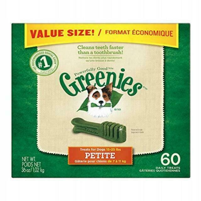 Greenies Petite Original Dental Dog Treats 60 Count 36 oz
