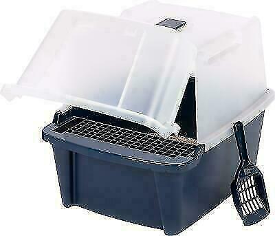 IRIS Iris USA Enclosed Hood Split Top Entry Flap Cat Litter...