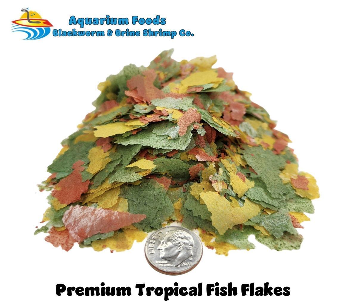 Premium Tropical Fish Flakes 8oz Bundle Includes 12-Type Pel...