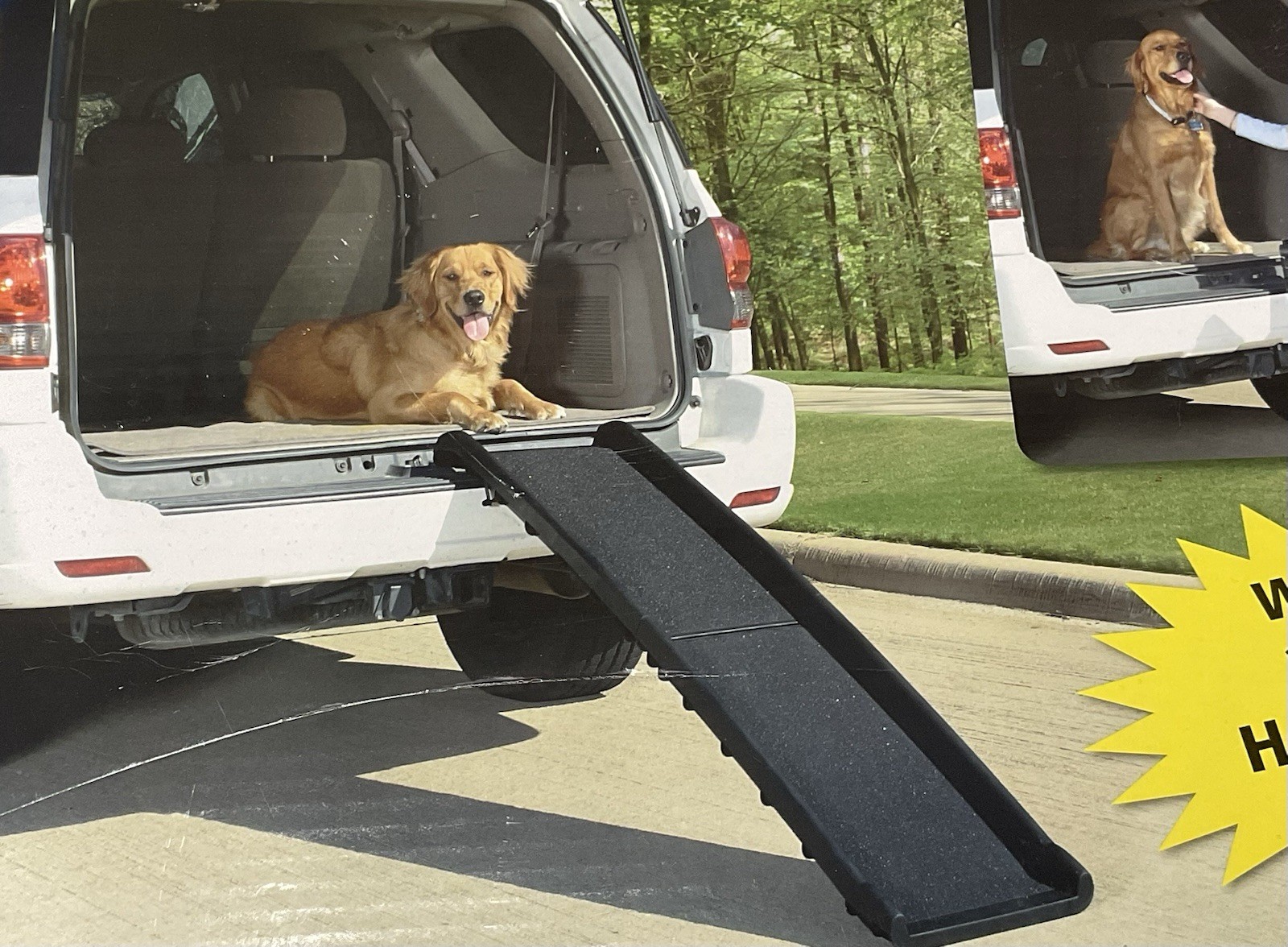 Solvit UltraLite Bifold Pet Ramp - Compact Pet Lift (62" x 1...