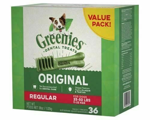 Greenies 10123660 Canine Dental Chews Regular Size 36 Oz 36-...