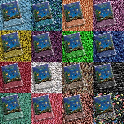 16 Different Colors - 5 Lbs Aquarium Gravel, Pebbles, Non-To...