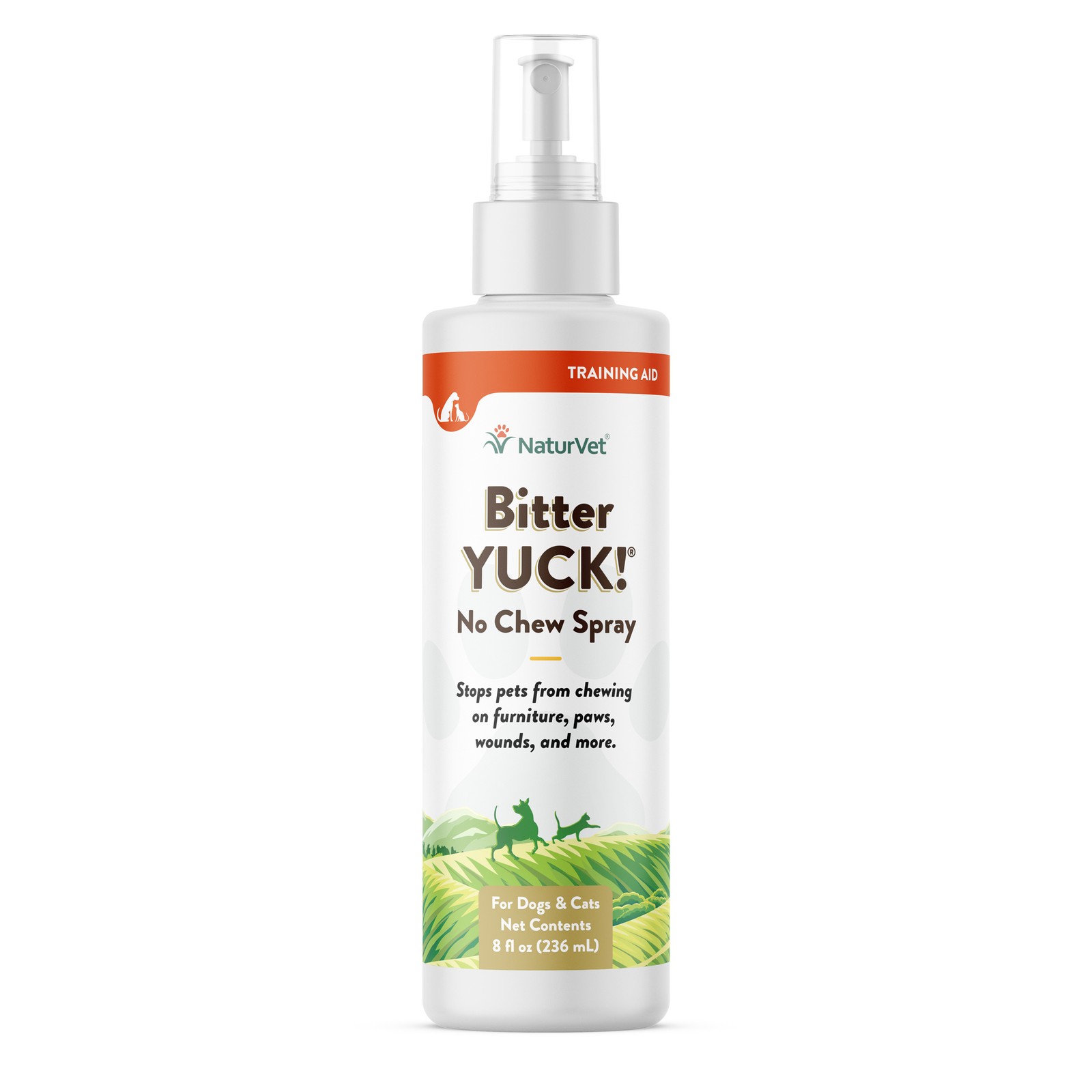 NaturVet Bitter Yuck No Chew Spray - Water Based 8 oz
