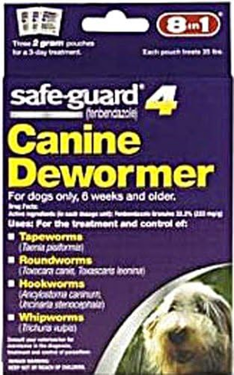 Eight in One Safeguard Dewormer for Medium Dogs - 2 Gram Pou...