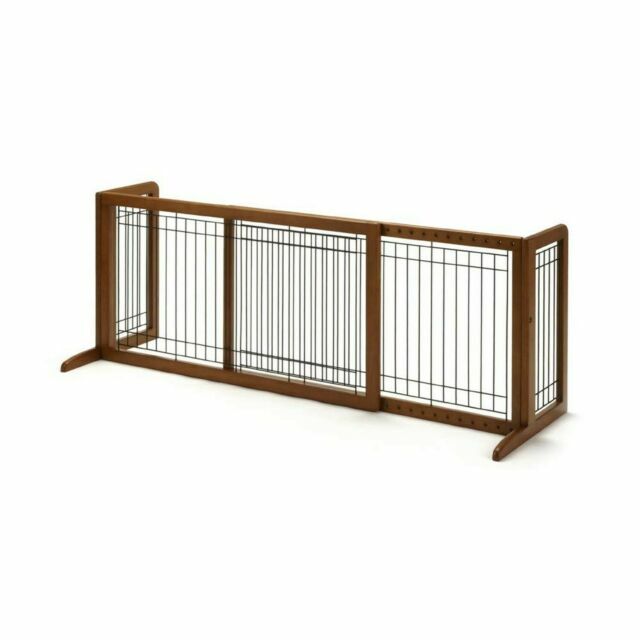 Richell Wood Pet Gate - Large Autumn Matte Finish