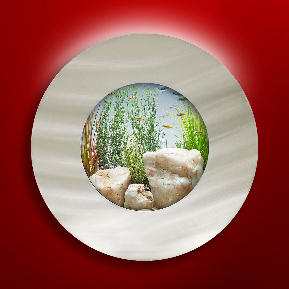 Aussie Aquarium Porthole Aluminum Wall Mounted Fish Tank