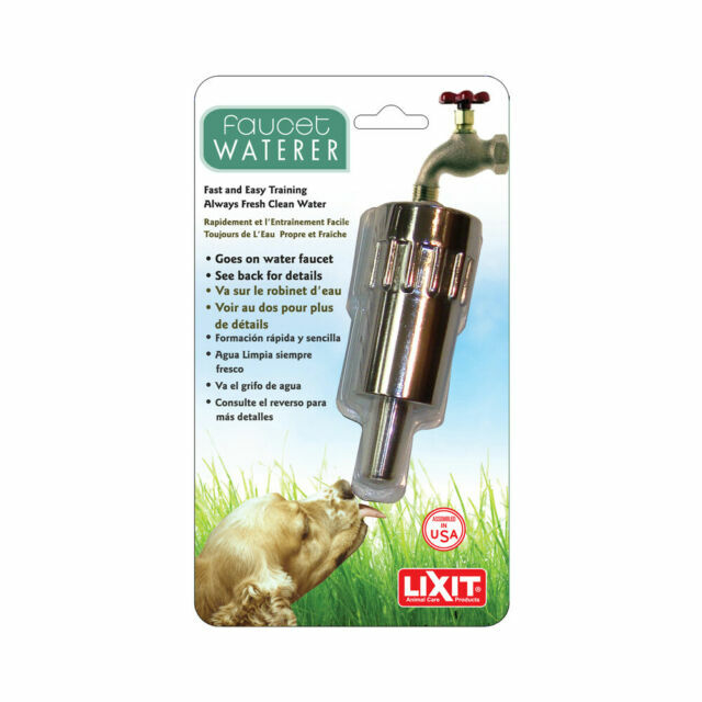 Lixit Lixit L-100 Outdoor Dog Faucet Tap Waterer (Silver)