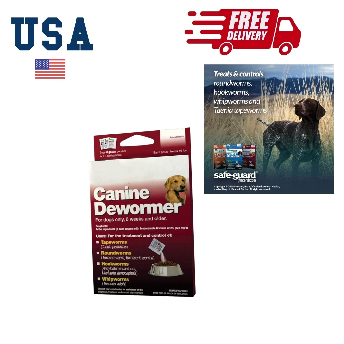 Canine Dewormer - 4gm Pouch