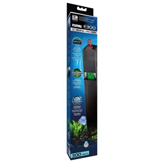 Fluval E300 Advanced Electronic Heater 100 Gallon 300 Watt