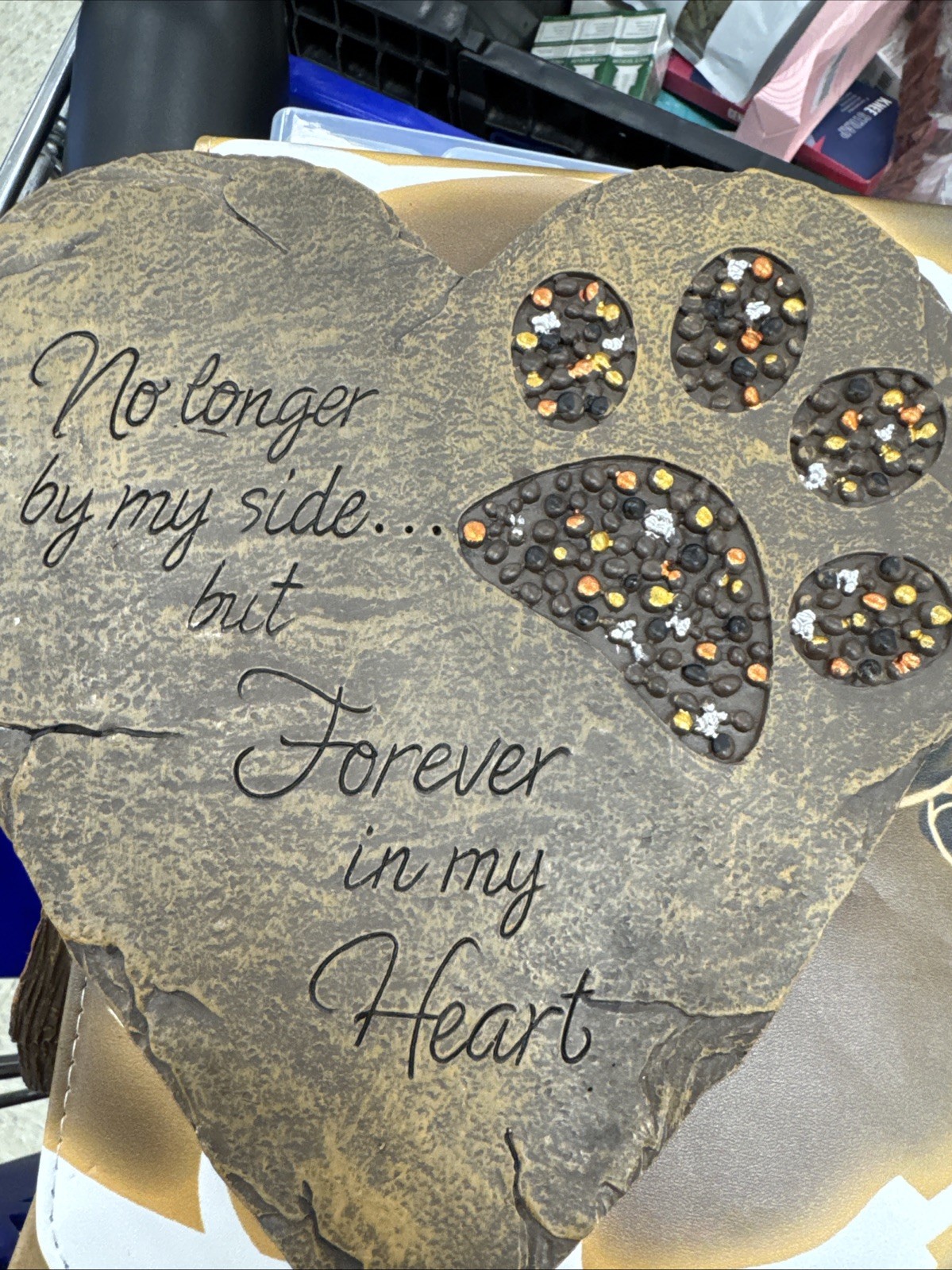 Carson Beadwork Garden Stepping Stone Pet Footprint