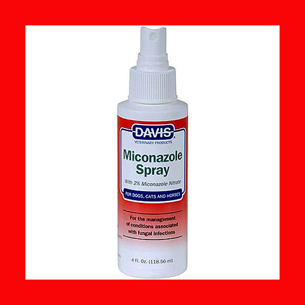 Davis Medicated Miconazole Spray - Dog, Cat, Horse Size: 4 o...