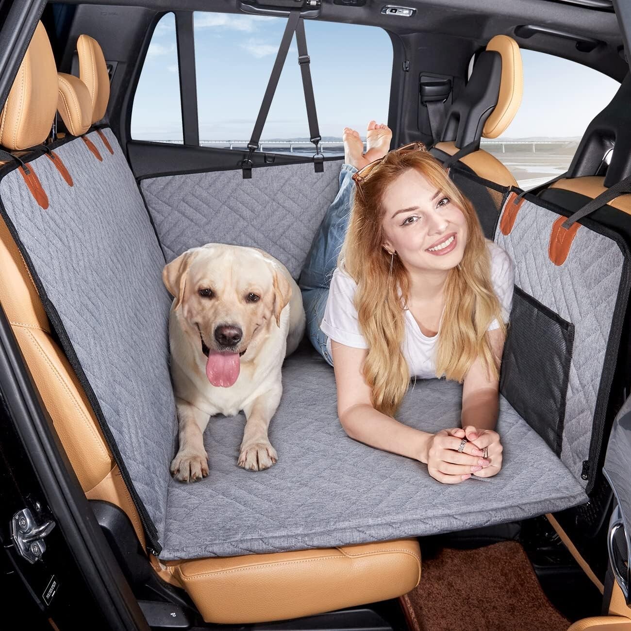 Universal Dog Back Seat Extender Hammock Cover