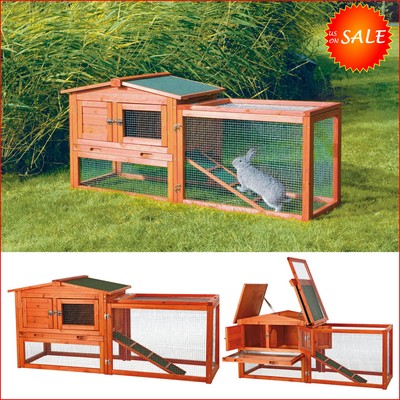 Rabbit Guinea Pig Cage Hutch Enclosure Hamster Bunny Small P...