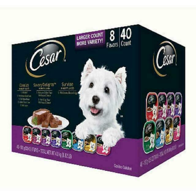 Cesar Canine Cuisine Wet Dog Food Variety Pack - 3.5 oz x 40...