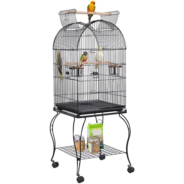 Large Medium Parrot Cage - 59in Open Top Sun Parakeet Cockat...