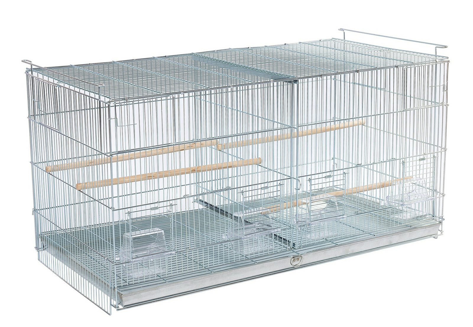 Galvanized Stainless Stackable Bird Breeding Nest Cage Door...