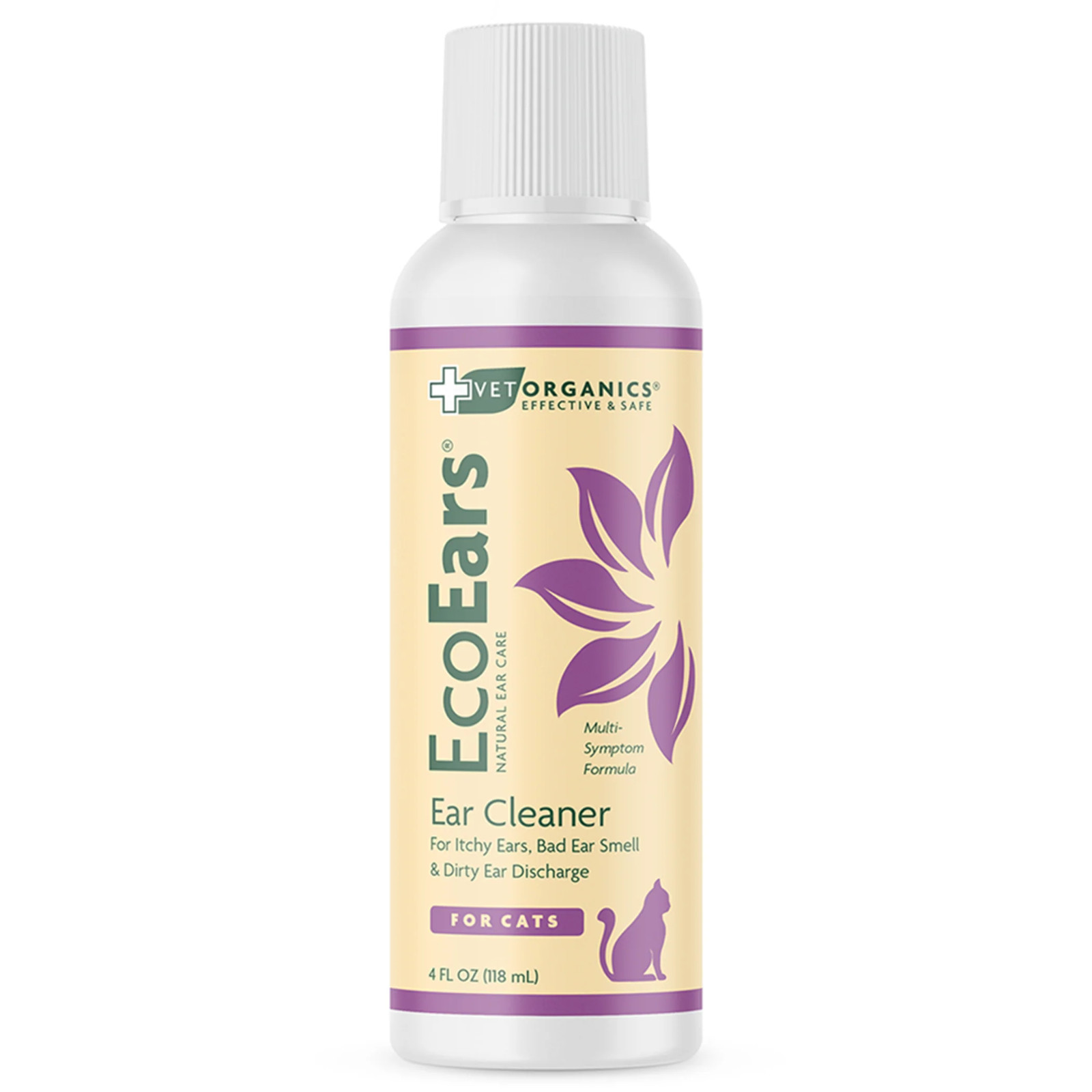 Vet Organics EcoEars Cat Ear Cleaner – Natural Infection For...