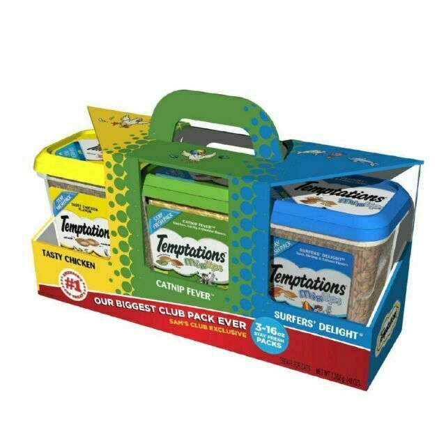 Temptations Cat Treats - Chicken, Catnip Fever & Surfers' De...