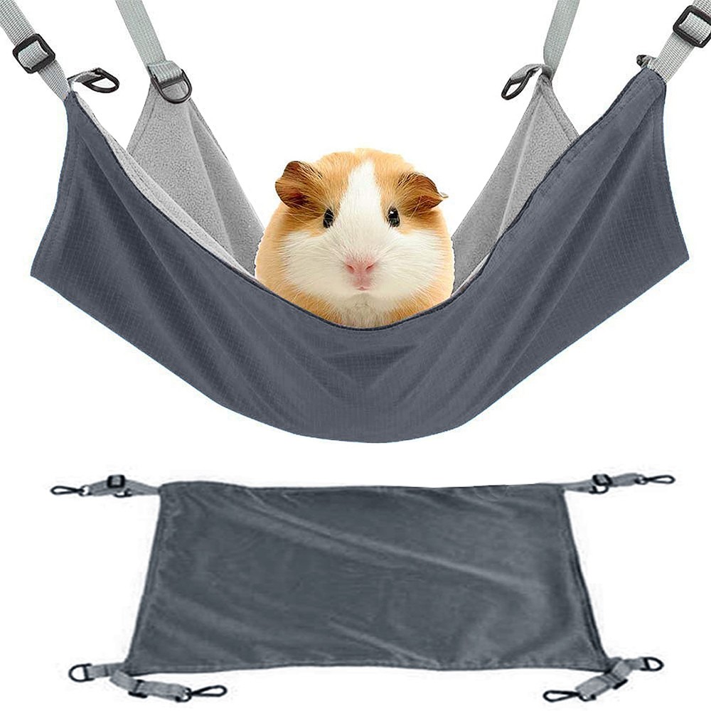 Small Animal Bed Cage Toy: Hamster Guinea Pig Hammock for Fe...