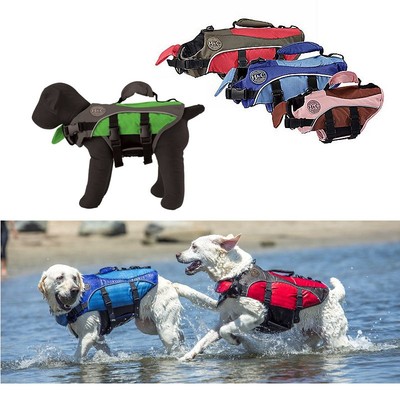 Dog Life Jacket Pet Preserver Aquatic Swimming Vest All Wate...