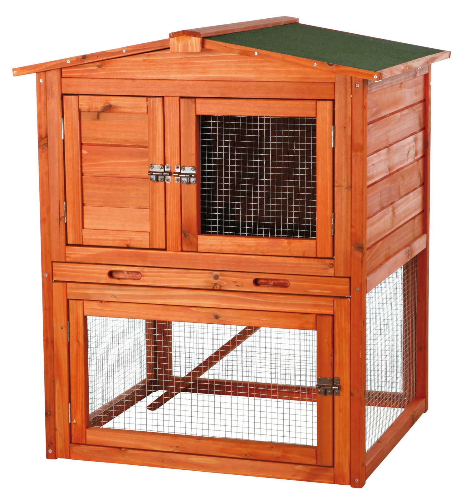Trixie Natura Rabbit Hutch Outdoor Setup