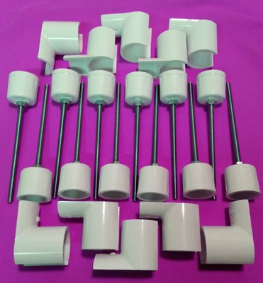 Dog Agility Equipment-10-3/4" Jump Cups And 12 Weave Pole Sp...