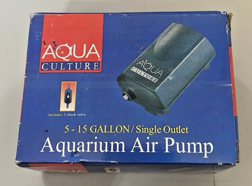 Aqua Culture MK-1501 Air Pump, 5-15 Gallon Single Outlet
