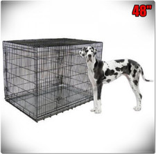 Big XL Folding Dog Crate Kennel Wire Cage for Giant Breeds